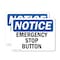 Signmission Emergency Stop Button, 10 in W x Rectangle, Plastic OS-2PACK-NS-P-710-L-11915 - alternate 1